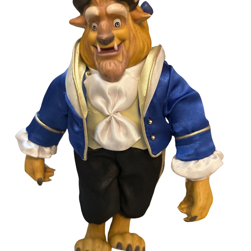 Vintage Disney Beauty & Beast 5" Ceramic Transforming Prince Adam 1990s Figurine